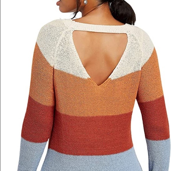 Maurices Color Block Tunic Sweater 